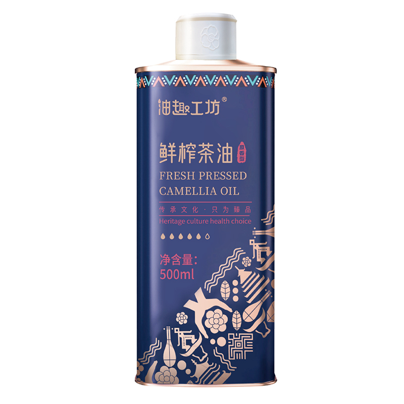 有機(jī)鮮榨山茶油 500mL